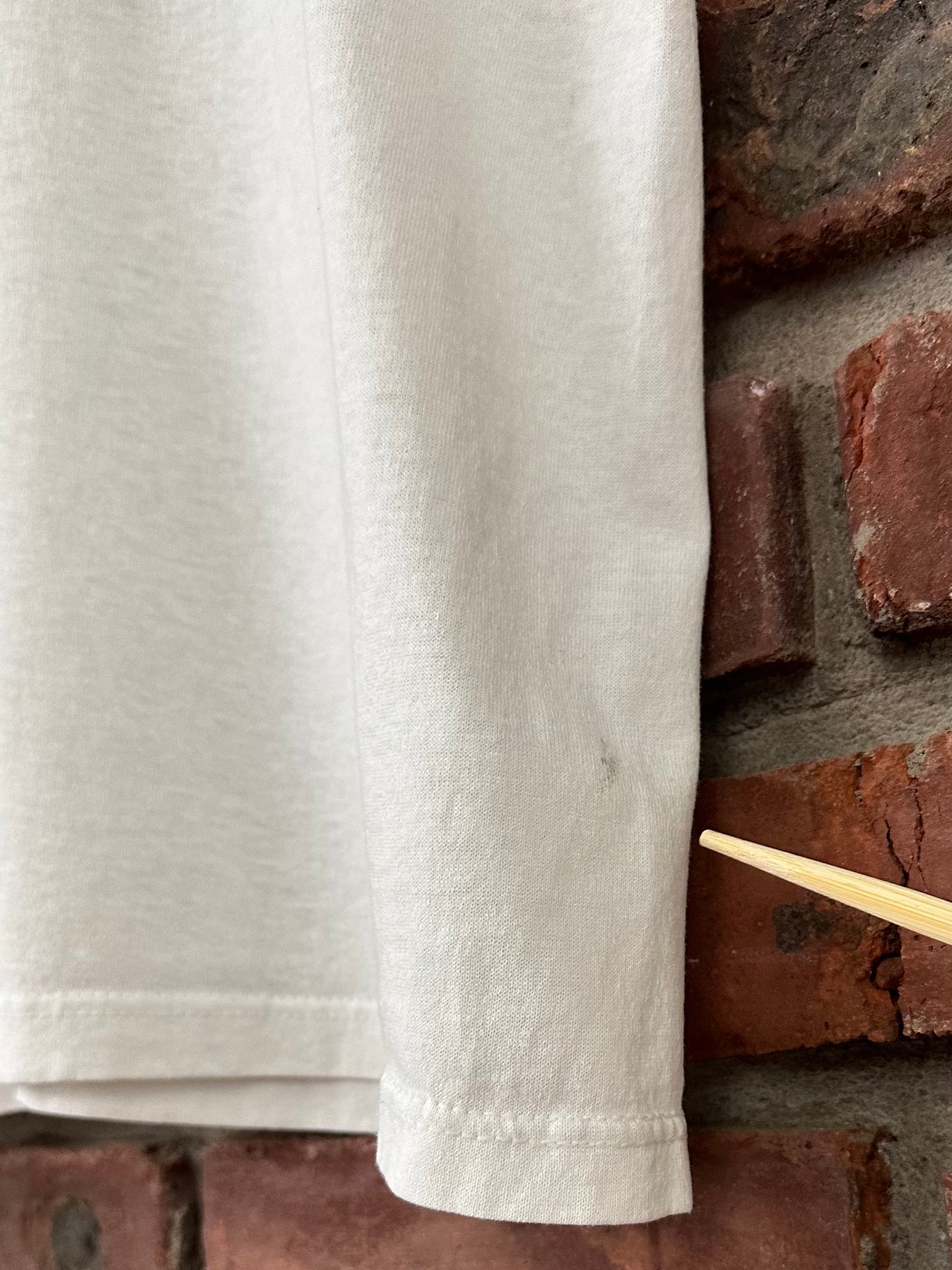 Vintage 80s 1980s BIG SIDS CLASSIC MOTORCYCLES Vincent Dealer Biker T-Shirt Norfolk Virginia White Stedman Mens Medium M 20.5x27