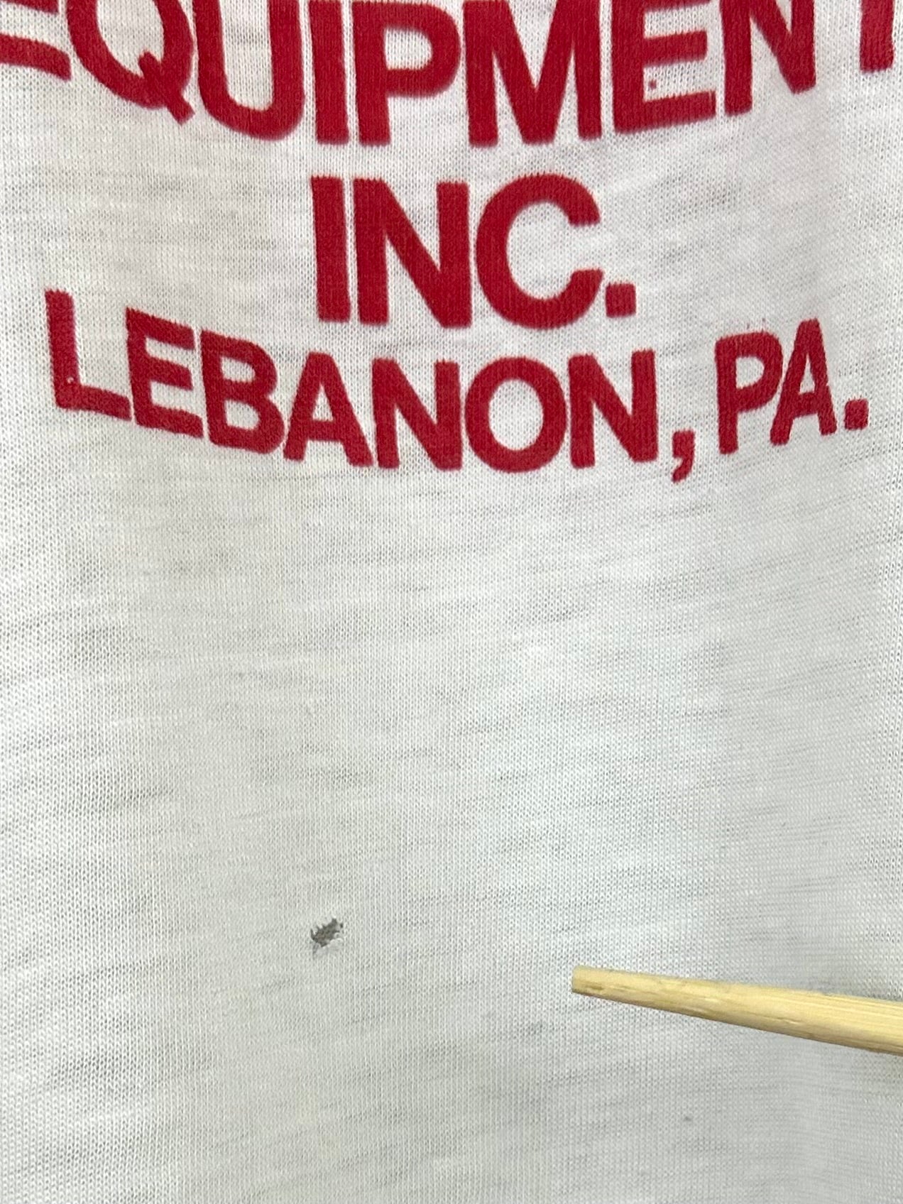 Vintage 70s 1970s TOBIAS SPEED EQUIPMENT INC T-Shirt Lebanon Pennsylvania Auto Racing Speed Shop White Mens Medium M 19x 26.5