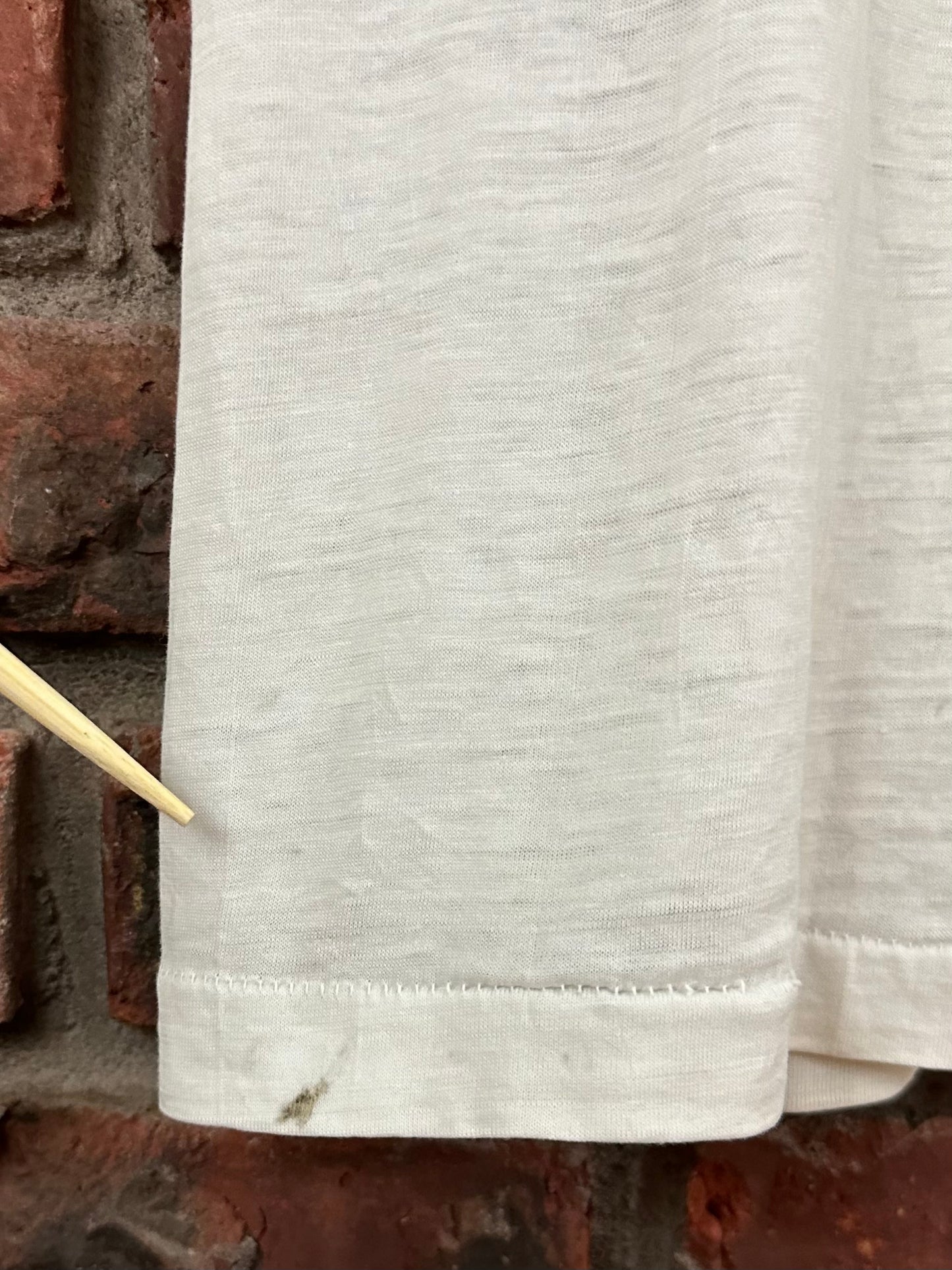 Vintage 70s 1970s 1973 INDIAN Motorcycles 2nd Annual Come Home Rally T-Shirt Chuck Myles Sloansville New York Dealer Thrashed Distressed Paper Thin Burnout White Mens Large L 19.5x28.5