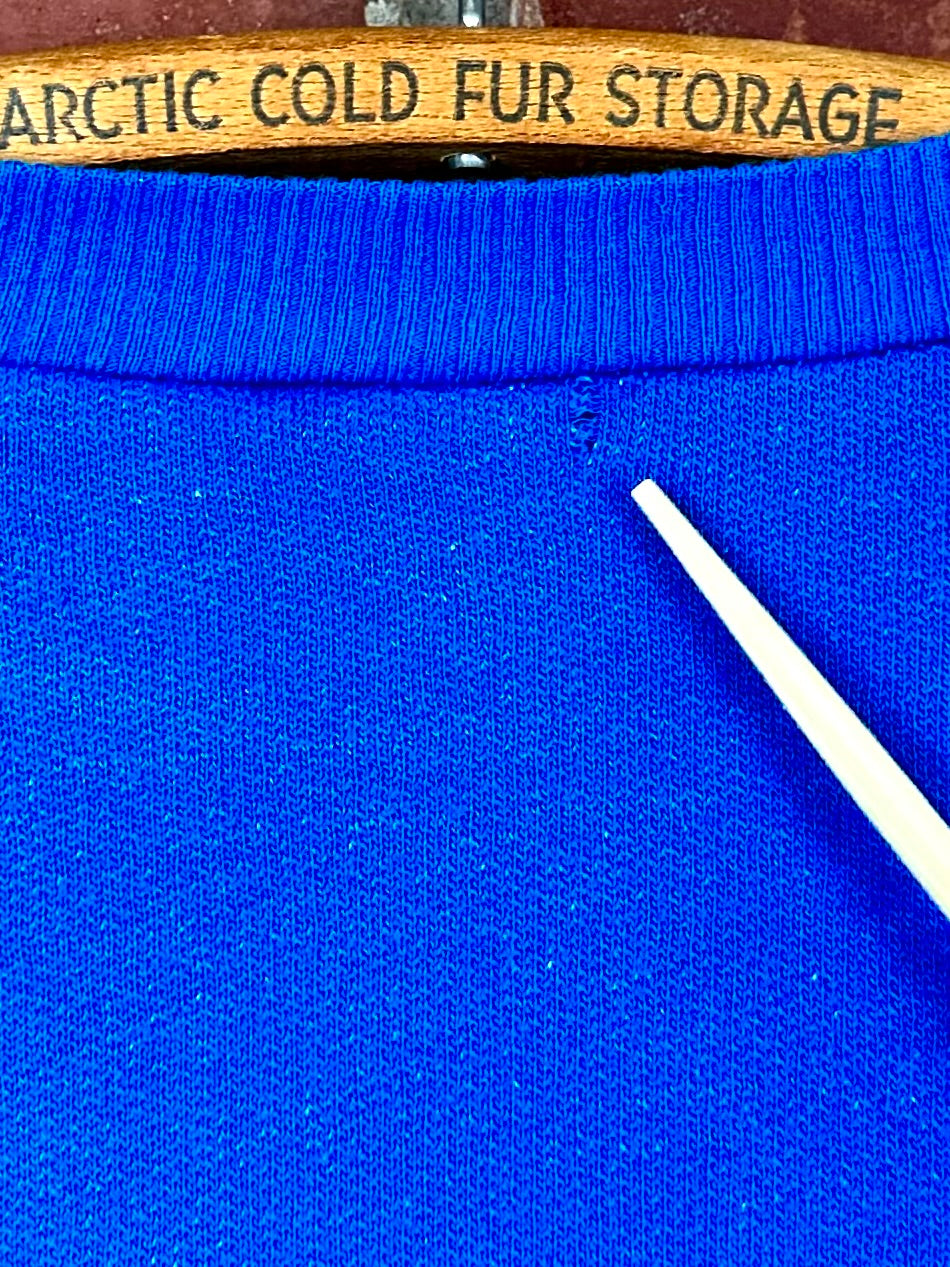 Vintage 80s BMW M Motorsport Striped Sweatshirt M Series Auto Racing European Automotive German Car Blue Mens Small S