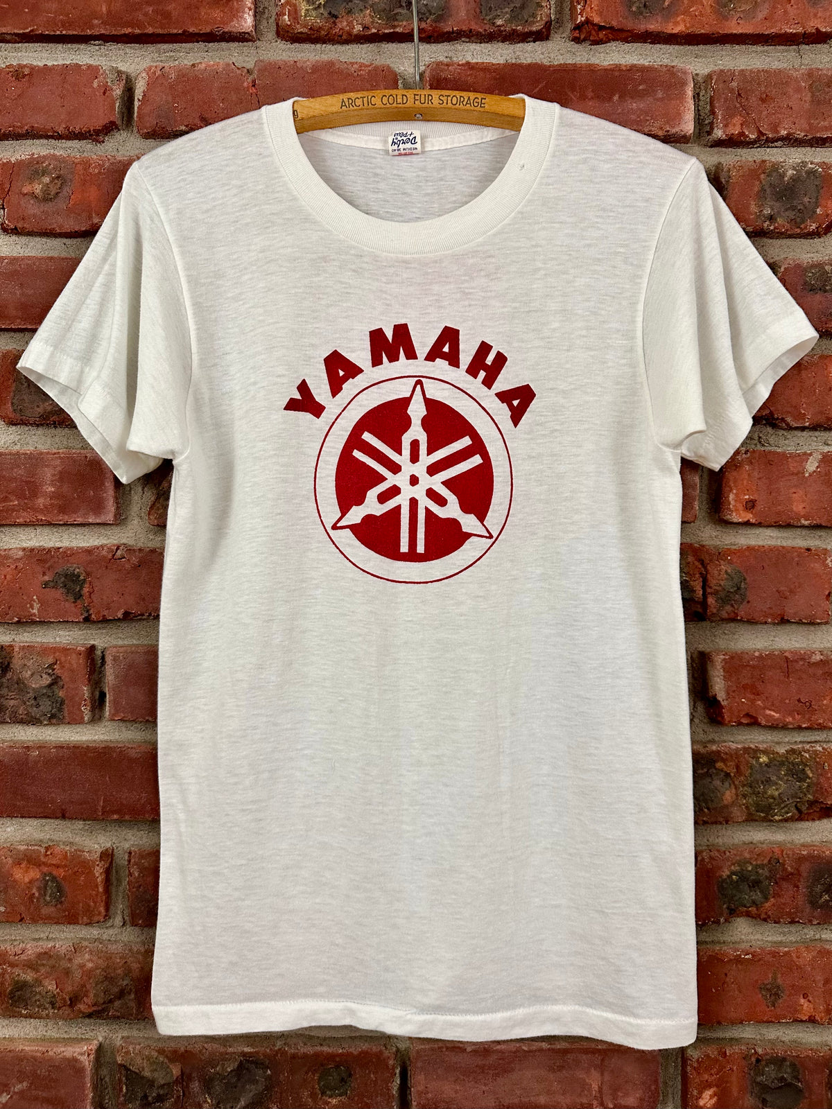 Vintage 70s 1970s YAMAHA Motorcycles Dealer T-Shirt Sholly Cycle 