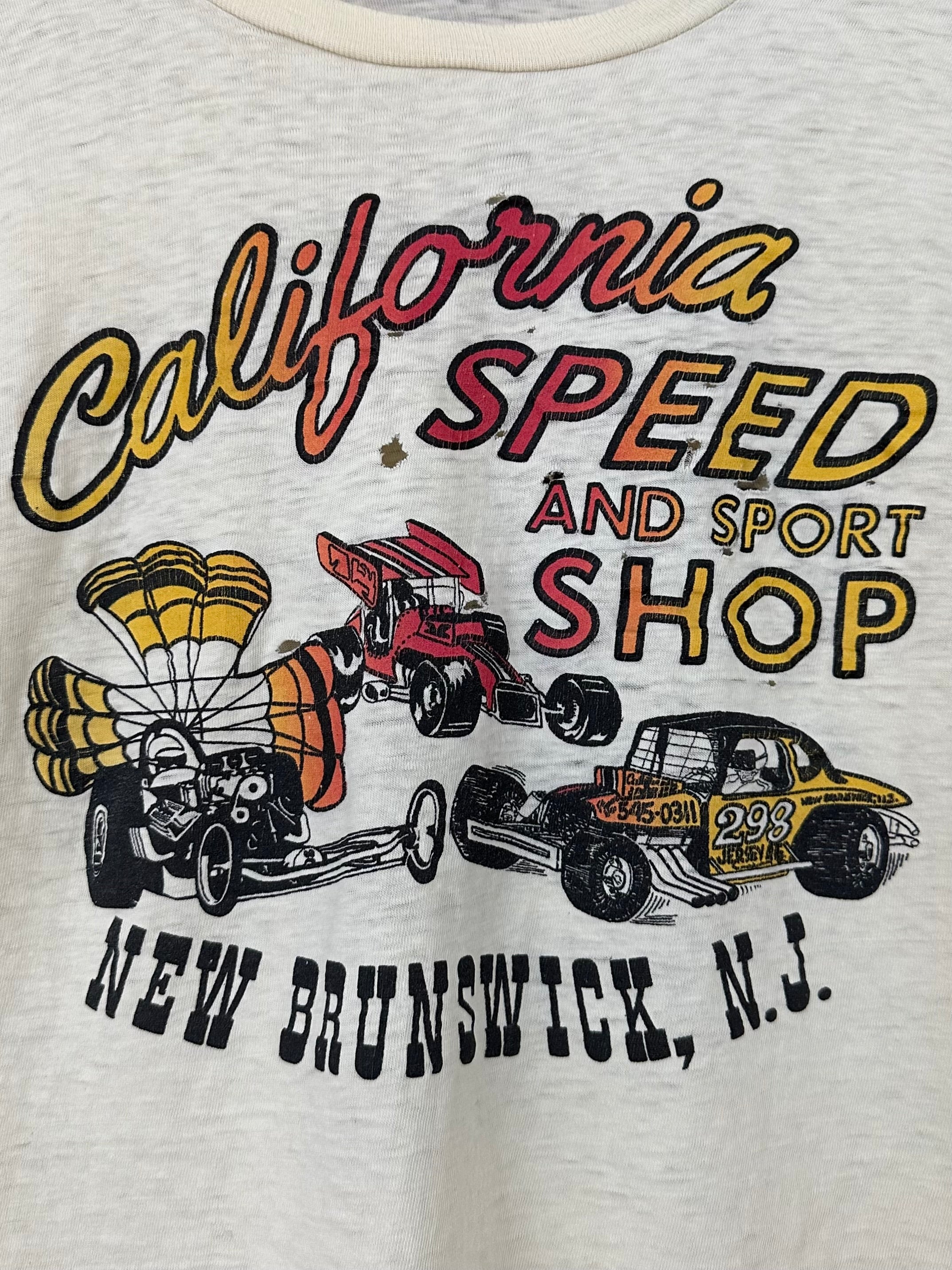 Vintage 60s 1960s CALIFORNIA SPEED and SPORT SHOP T-Shirt Hot Rod Drag –  Pipe Dream Vintage