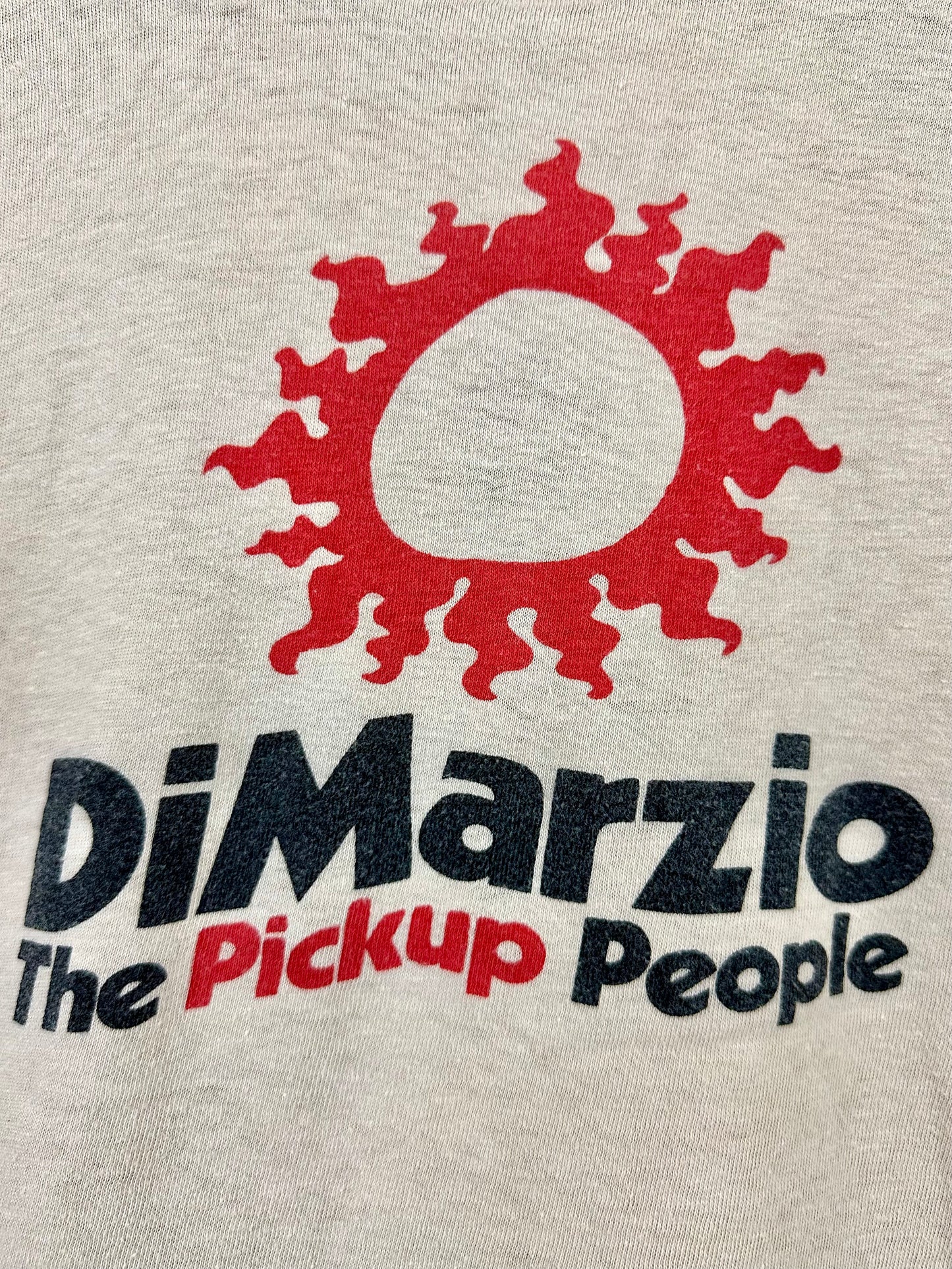 Vintage 70s 1970s DiMARZIO Electric Guitar Pickups T-Shirt Humbucker Super Distortion Evolution PAF Pro Musical Instruments Beige Mens Medium M