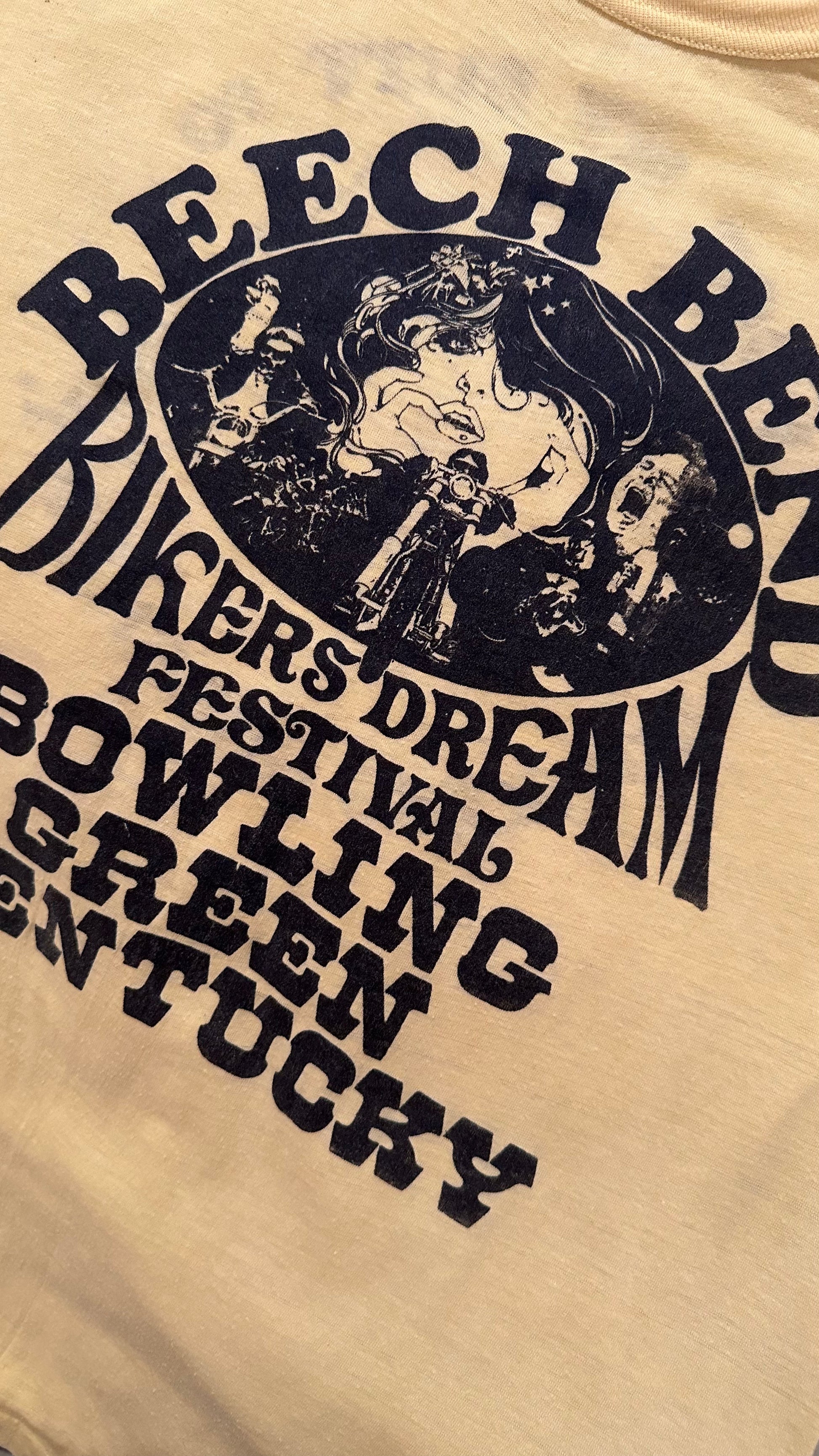 Vintage 60s 1960s BEECH BEND BIKERS DREAM FESTIVAL Motorcycle Show T-S –  Pipe Dream Vintage