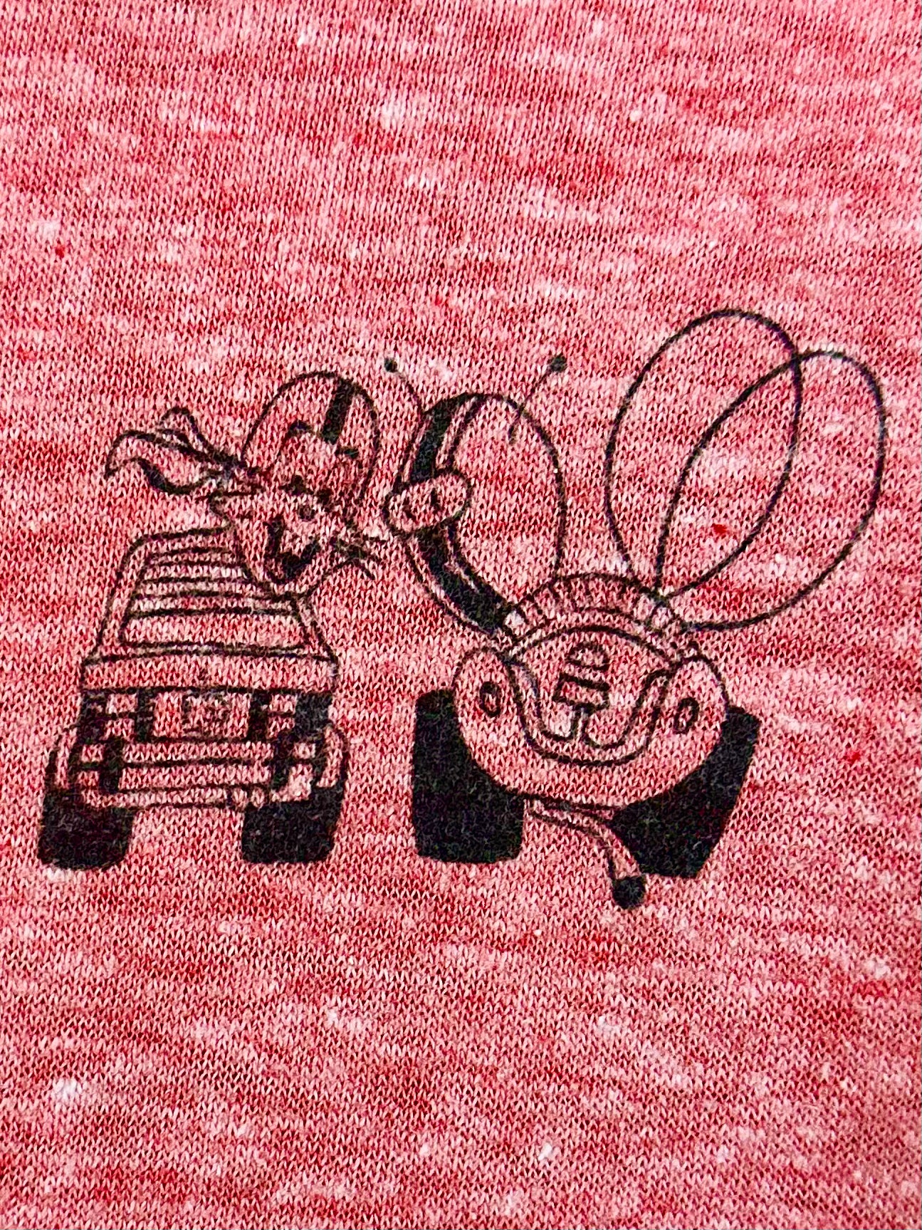 Vintage 80s 1980s NORTHWEST BUG IN Volkswagen VW Beetle Ringer T SHIRT Owners Meet Car Show Rally Automotive Auto Faded Heather Red Hanes Mens