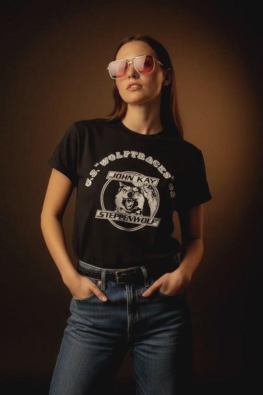 Vintage 1982 STEPPENWOLF John Kay Rock Concert Tour T-SHIRT